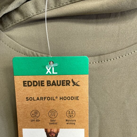 NEW Eddie Bauer Solarfoil Long Sleeve Hoodie Men's XL UPF 50+ Moisture Wicking - Picture 7 of 9